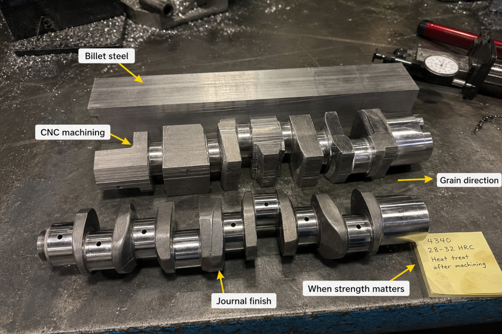 What is a billet crankshaft