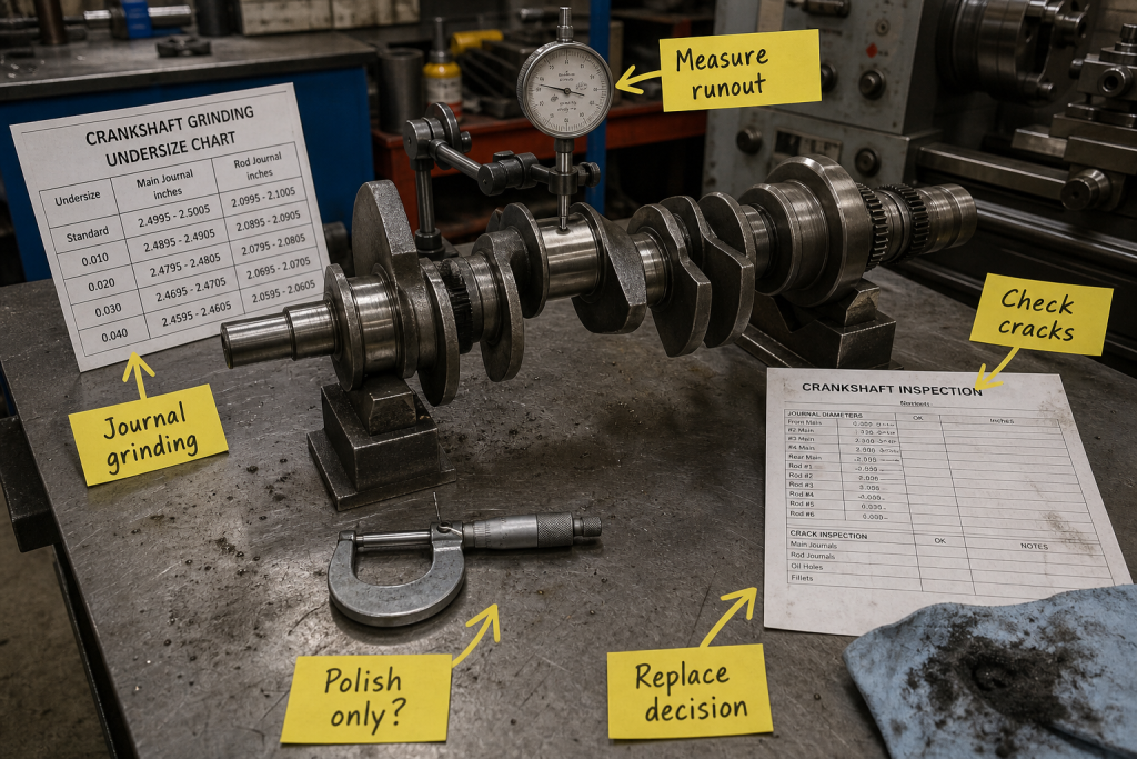 How to repair a crankshaft