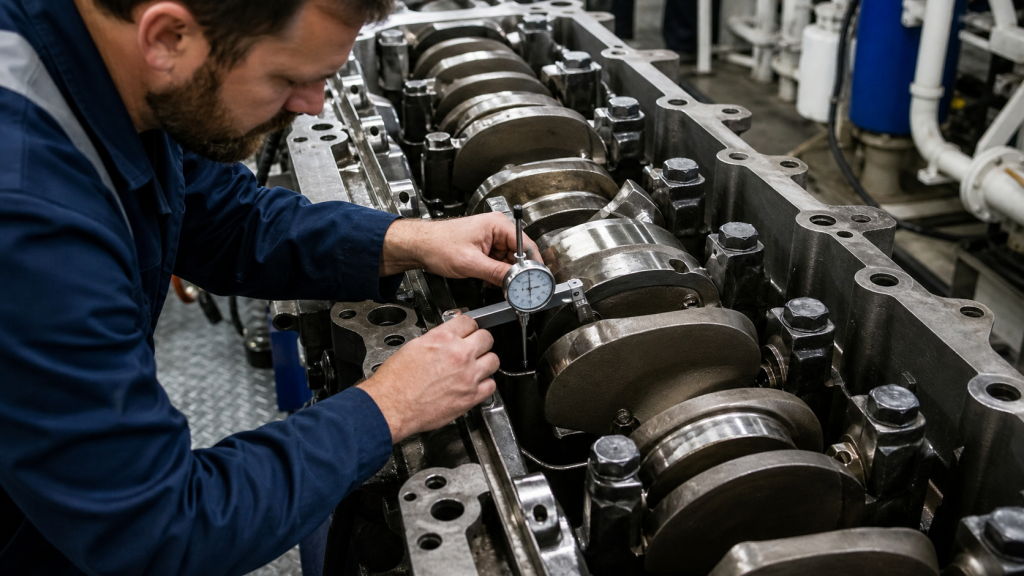 Crankshaft deflection