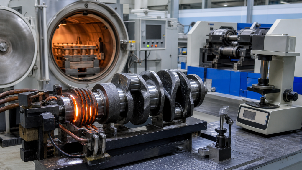 Crankshaft heat treatment